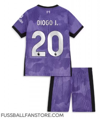 Liverpool Diogo Jota #20 Replik 3rd trikot Kinder 2023-24 Kurzarm (+ Kurze Hosen)